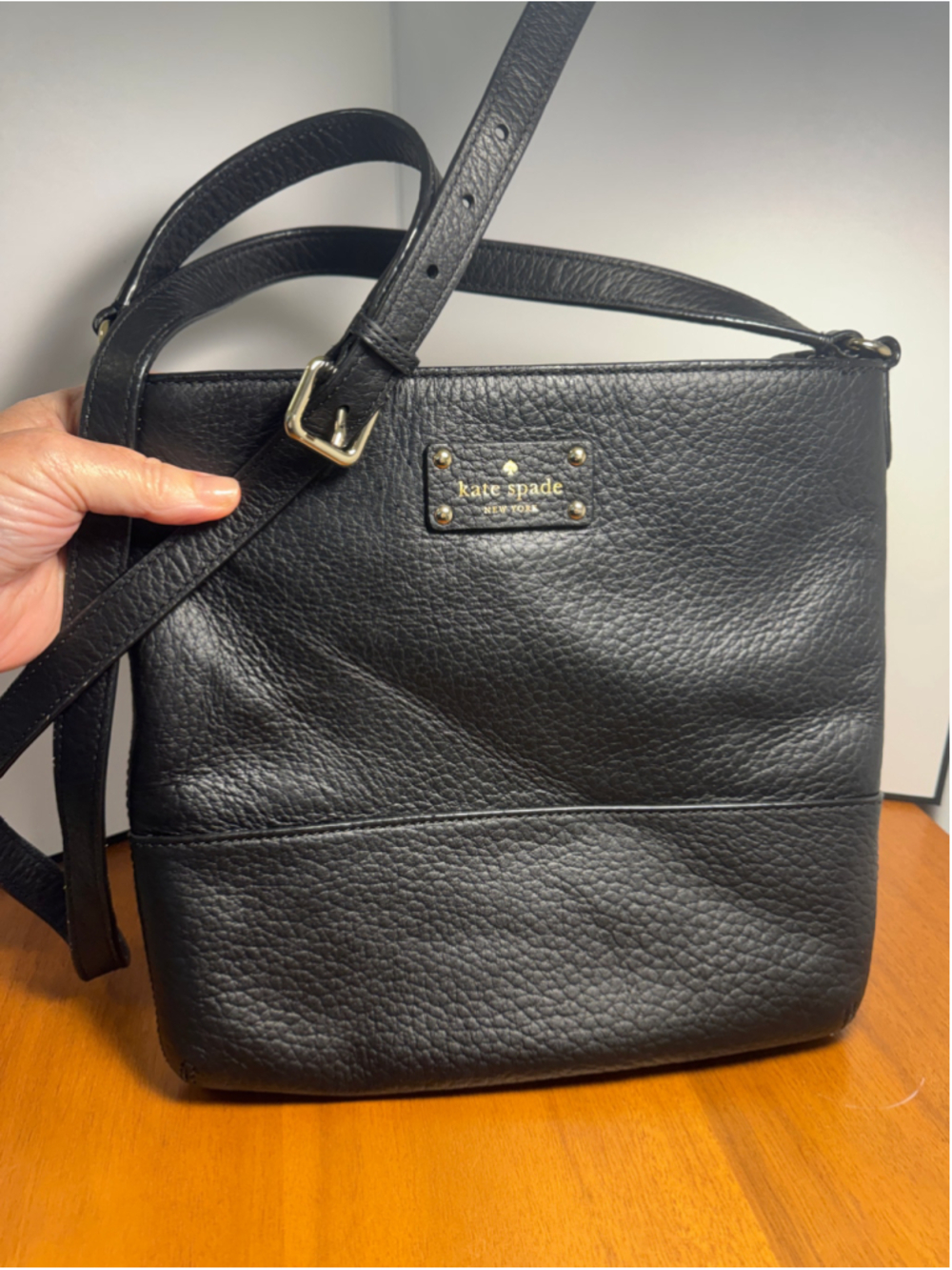 Kate Spade Black Leather Crossbody Bag